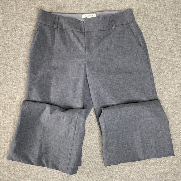 Banana Republic Martin Fit Wool Blend Dress Pants Women 4 Stretch Dark Gray - Picture 3 of 15